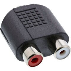 Audio Adapter, 3,5mm Klinke Buchse Stereo an 2x Cinch Buchse