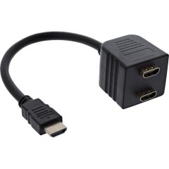 HDMI Y Adapterkabel, 1x HDMI Stecker auf 2x HDMI Buchse