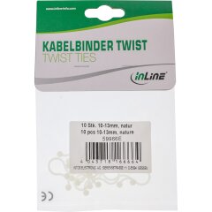 Kabelbinder Twist 10-13mm, natur, 10 St&uuml;ck