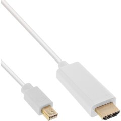 Mini DisplayPort zu HDMI Konverter Kabel, weiß, 2m,...