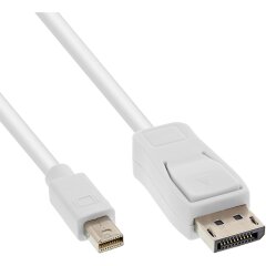Mini DisplayPort zu DisplayPort Kabel, weiß, 1m