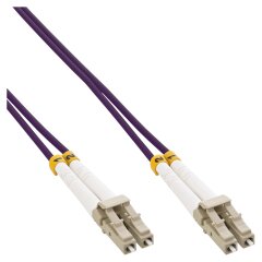 LWL Duplex Kabel, LC/LC, 50/125µm, OM4, 1m