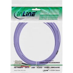 LWL Duplex Kabel, LC/SC, 50/125µm, OM4, 3m