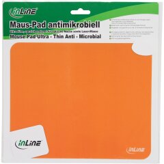 Maus-Pad antimikrobiell, ultrad&uuml;nn, orange, 220x180x0,4mm
