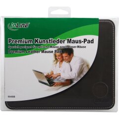 Maus-Pad Premium Kunstleder braun, 220x180x3mm