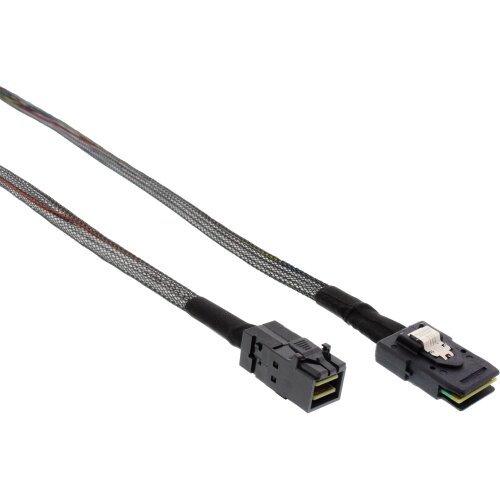 Mini-SAS HD Kabel, SFF-8643 zu SFF-8087, mit Sideband, 0,5m