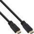 HDMI Kabel, HDMI-High Speed mit Ethernet, Premium, Stecker / Stecker, schwarz / gold, 5m