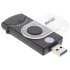 USB 3.0 Mobile Card Reader mit 2 Laufwerken, f&uuml;r SD, SDHC, SDXC, microSD
