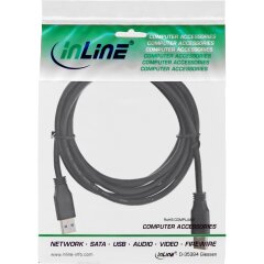 USB 3.0 Kabel, A an A, schwarz, 2m