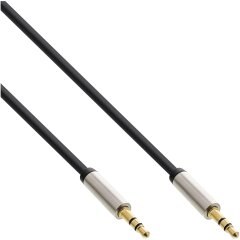 Slim Audio Kabel Klinke 3,5mm ST/ST, Stereo, 0,5m