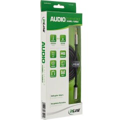 Slim Audio Kabel Klinke 3,5mm ST/BU, Stereo, 3m