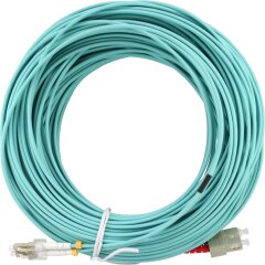 LWL Duplex Kabel, LC/SC, 50/125µm, OM3, 15m