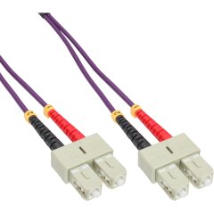 LWL Duplex Kabel, SC/SC, 50/125&micro;m, OM4, 0,5m