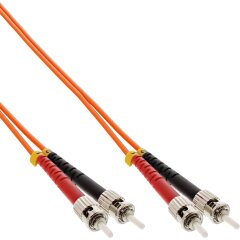LWL Duplex Kabel, ST/ST, 50/125µm, OM2, 25m