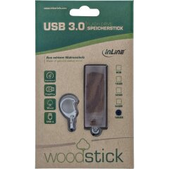 woodstick USB 3.0 Speicherstick, Walnuss Holz, 128GB