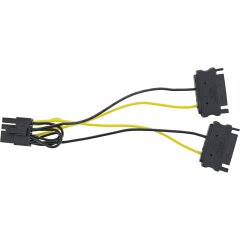Stromadapter intern, 2x SATA zu 8pol für PCIe...