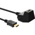 HDMI Verl&auml;ngerung mit Standfu&szlig;, HDMI-High Speed mit Ethernet, 4K2K, Stecker / Buchse, schwarz / gold, 5m