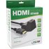 HDMI Verl&auml;ngerung mit Standfu&szlig;, HDMI-High Speed mit Ethernet, 4K2K, Stecker / Buchse, schwarz / gold, 5m