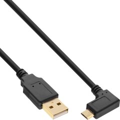 Micro-USB 2.0 Kabel, USB-A Stecker an Micro-B Stecker...