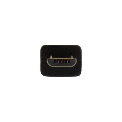Micro-USB Verl&auml;ngerung, USB 2.0 Micro-B Stecker auf Buchse, schwarz, 1,5m
