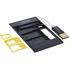 SIM-BOX, Simkartenadapter und Zubeh&ouml;rbox mit OTG Kartenleser