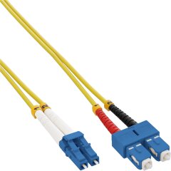 LWL Duplex Kabel, LC/SC, 9/125µm, OS2, 10m