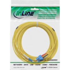 LWL Duplex Kabel, LC/SC, 9/125µm, OS2, 10m