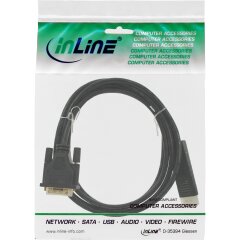 DisplayPort zu DVI Konverter Kabel, schwarz, 0,5m