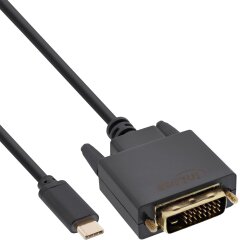 USB Display Kabel, USB Typ-C Stecker zu DVI Stecker (DP...