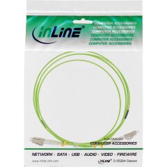 LWL Duplex Kabel, LC/LC, 50/125µm, OM5, 15m