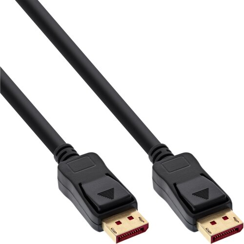 DisplayPort 1.4 Kabel, 8K4K, schwarz, vergoldete Kontakte, 1,5m
