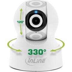 SmartHome Kamera innen, HD, Bewegungserkennung, Schwenk-/Neigbar