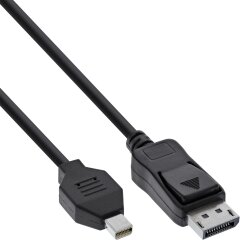 Mini DisplayPort zu DisplayPort Kabel, schwarz, 5m