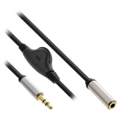 Slim Audio Kabel Klinke 3,5mm ST / BU, mit...