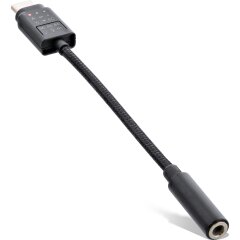 Mini USB-C 96KHz Hi-Res Audio Adapterkabel, USB-C zu 3,5mm Buchse, 0,13m