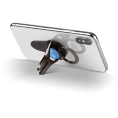 Smartphone 3in1 Smartclip KFZ-Halter, St&auml;nder, Finger Halterung, selbstklebender Handygriff, Smartphonehalter, Selfie Handyhalter, blau