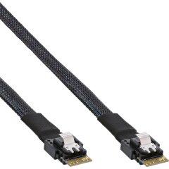 Slim SAS Kabel, SFF-8654 zu SFF-8654, 24Gb/s, 0,5m