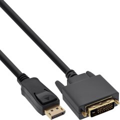 DisplayPort zu DVI Konverter Kabel, schwarz, 7,5m