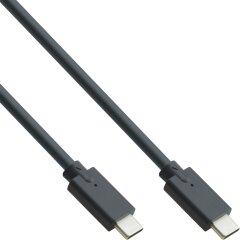 USB 3.2 Gen.2 Kabel, USB Typ-C Stecker/Stecker, schwarz, 2m