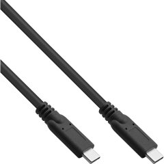 USB 3.2 Gen.1x2 Kabel, USB Typ-C Stecker/Stecker, schwarz, 3m