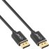 DisplayPort 1.4 Kabel Slim, 8K4K, schwarz, vergoldete Kontakte, 0,5m