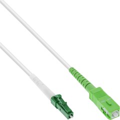 LWL Simplex Kabel, FTTH, LC/APC 8&deg; zu SC/APC 8&deg;, 9/125&micro;m, OS2, 15m