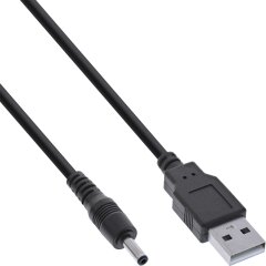 USB DC Stromadapterkabel, USB A Stecker zu DC 3,5x1,35mm...