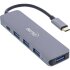USB 3.2 USB-Typ C Multi Hub (4x USB-A 5Gb/s + USB Typ-C (Data/PD 87W), OTG, Aluminiumgeh&auml;use