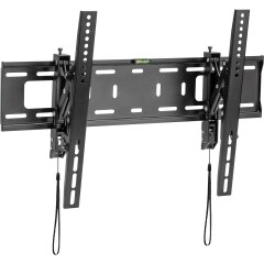 Schwerlast-TV-Wandhalterung, neigbar, f&uuml;r Flach-TV (37-80&quot;), max. 75kg, schwarz
