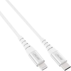USB-C Lightning Kabel, f&uuml;r iPad, iPhone, iPod, silber/Alu, 2m MFi-zertifiziert