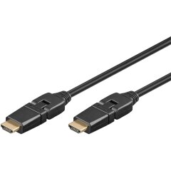 High-Speed-HDMI™-360°-Kabel mit Ethernet 2 m