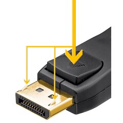 DisplayPort Verbindungskabel 1.2 VESA, vergoldet 2 m