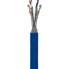 CAT 7A+ Netzwerkkabel, S/FTP (PiMF), Blau 100 m