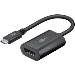 USB-C&trade;-auf-DisplayPort-Adapter Schwarz